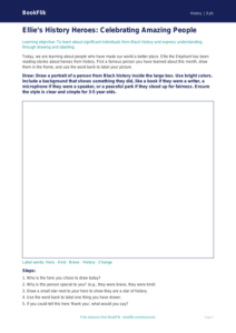 Free Black History Month Drawing Sheet | Pre-K | History | BookFlik
