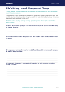 Free Civil Rights Template | Grade 3 | History | BookFlik