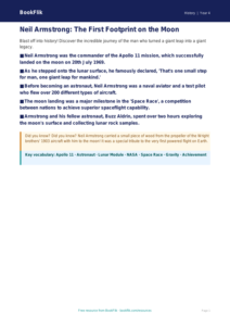 Free Neil Armstrong Poster | Grade 3 | History | BookFlik