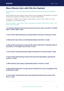 Free Neil Armstrong Quiz | Grade 4 | History | BookFlik