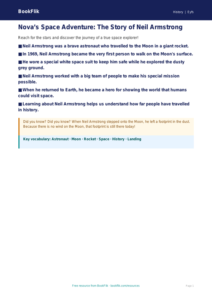 Free Neil Armstrong Poster | Pre-K | History | BookFlik