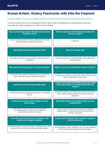 Free Romans Flashcards | Grade 3 | History | BookFlik