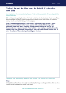 History tudors drawing sheet grade 3 greater depth