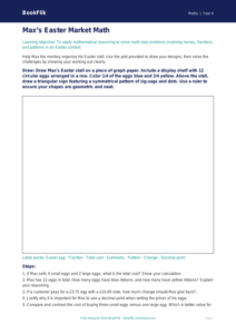 Free Easter Maths Drawing Sheet | Grade 3 | Math | BookFlik