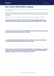 Free Easter Maths Template | Grade 3 | Math | BookFlik