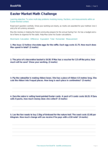 Free Easter Maths Assessment | Grade 4 | Math | BookFlik