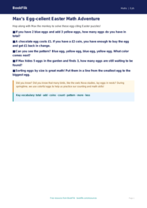 Free Easter Maths Poster | Pre-K | Math | BookFlik