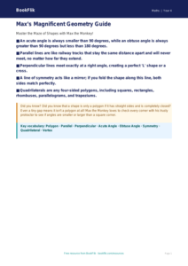 Math geometry poster grade 3 greater depth