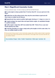 Free Geometry Poster | Grade 4 | Math | BookFlik