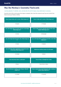 Free Geometry Flashcards | Kindergarten | Math | BookFlik