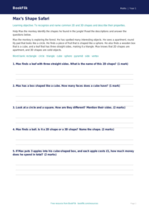 Free Geometry Track Sheet | Kindergarten | Math | BookFlik