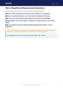 Free Measurement Poster | Pre-K | Math | BookFlik
