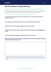 Free Money Activity Sheet | Pre-K | Math | BookFlik