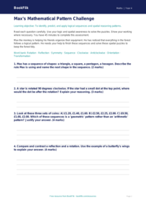 Non Verbal Reasoning Assessment for Grade 3 | Math Challenges | BookFlik
