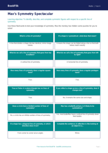 Free Symmetry Flashcards | Grade 3 | Math | BookFlik