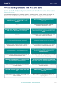 Free Instruments Flashcards | Grade 3 | Music | BookFlik