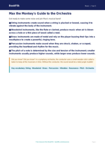 Free Instruments Poster | Grade 4 | Music | BookFlik