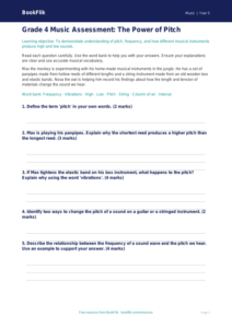 Pitch Assessment Grade 4 Free | Music Lesson | BookFlik