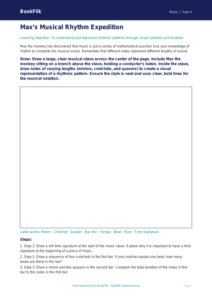 Free Rhythm Drawing Sheet | Grade 3 | Music | BookFlik