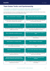 Free Team Games Flashcards | Grade 3 | Physical Education | BookFlik