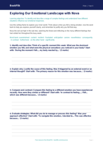 Free Feelings Writing Frame | Grade 3 | Health & Wellness | BookFlik