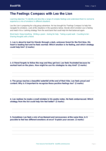 Free Feelings Activity Sheet | Grade 4 | Health & Wellness | BookFlik