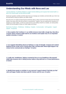 Free Mental Health Worksheet | Grade 3 | Health & Wellness | BookFlik