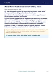 Money Poster for Grade 3: Smart Spending & Saving | BookFlik