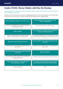 Money Math & Financial Literacy Flashcards | Grade 4 | BookFlik