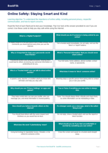 Free Online Safety Flashcards | Grade 4 | Health & Wellness | BookFlik