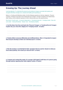 Understanding Growth: Grade 3 Health Activity Sheet | BookFlik
