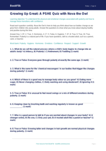Understanding Growth and Change: Grade 3 Health Resource | BookFlik