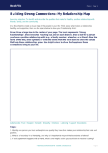 Free Relationships Drawing Sheet | Grade 4 | Health & Wellness | BookFlik