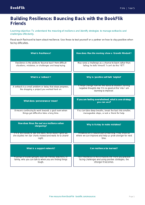 Free Resilience Flashcards | Grade 4 | Health & Wellness | BookFlik