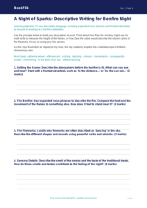 Bonfire Night Writing Frame | Grade 3 Social Studies | BookFlik