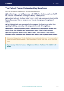 Free Buddhism Poster | Grade 4 | Social Studies | BookFlik