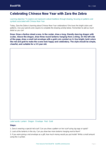 Free Chinese New Year Drawing Sheet | Pre-K | Social Studies | BookFlik