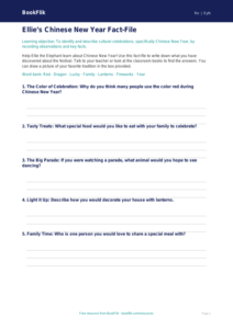 Free Chinese New Year Template | Pre-K | Social Studies | BookFlik