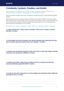 Christianity Worksheet for Grade 3 | Social Studies | BookFlik