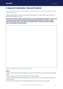Free Christianity Drawing Sheet | Pre-K | Social Studies | BookFlik