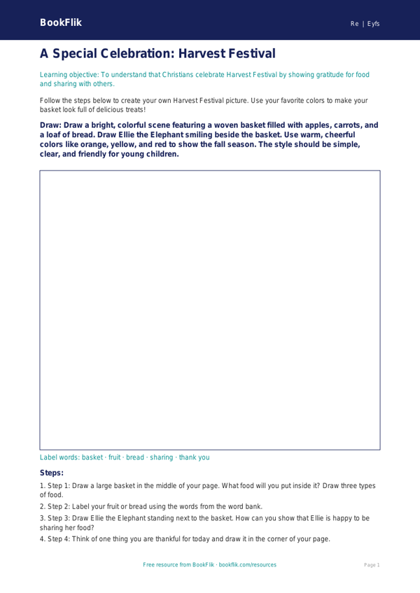 Free Christianity Drawing Sheet | Pre-K | Social Studies | BookFlik worksheet preview — Re Christianity