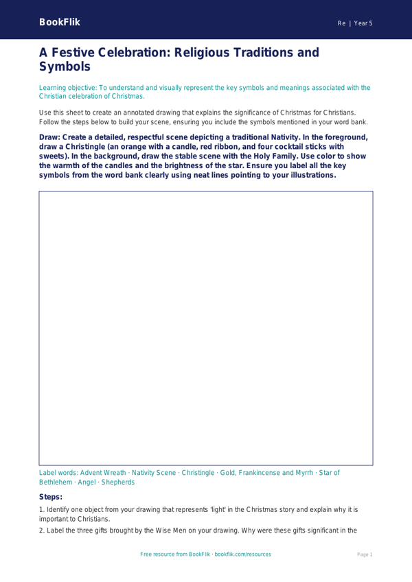 Free Christmas Drawing Sheet | Grade 4 | Social Studies | BookFlik worksheet preview — Re Christmas