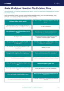 Free Christmas Flashcards | Grade 4 | Social Studies | BookFlik