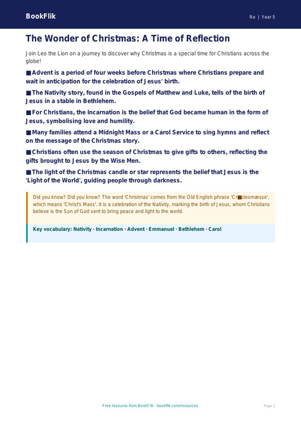 Free Christmas Poster | Grade 4 | Social Studies | BookFlik worksheet preview — Re Christmas
