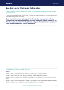 Free Christmas Drawing Sheet | Pre-K | Social Studies | BookFlik