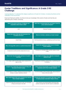 Free Easter Flashcards | Grade 3 | Social Studies | BookFlik