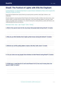 Free Hinduism Worksheet | Pre-K | Social Studies | BookFlik