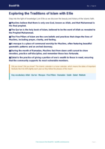 Free Islam Poster | Grade 3 | Social Studies | BookFlik