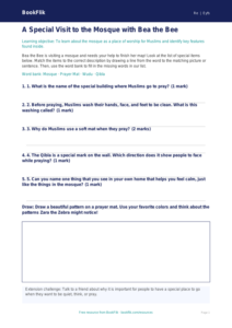 Free Islam Activity Sheet | Pre-K | Social Studies | BookFlik