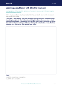 Free Islam Culture Colouring Page | Pre-K Social Studies | BookFlik